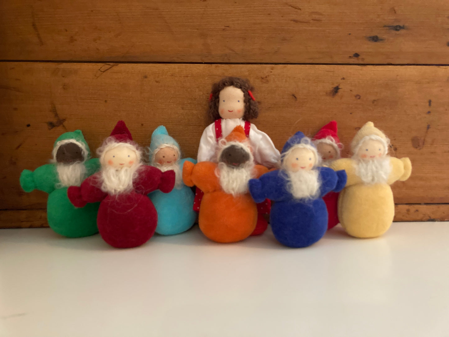 Waldorf Doll Set - Grimm's SNOW WHITE & THE SEVEN DWARFS