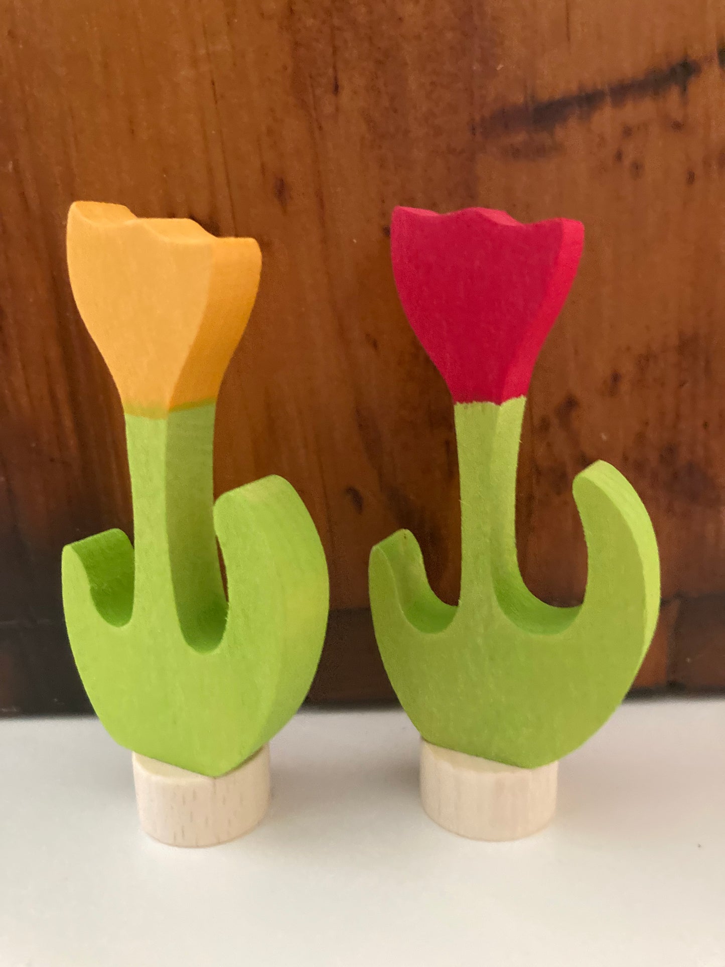 Déco en Bois par Grimm's - FLEUR en ROSE