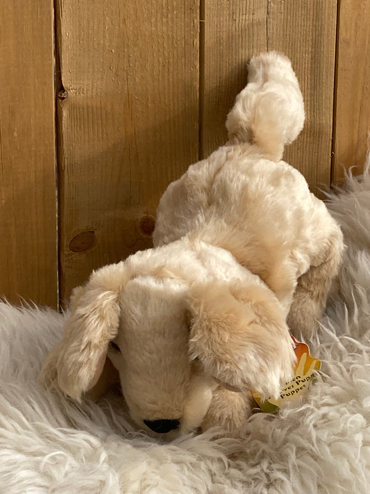 Marionnette douce pour animal de compagnie - Marionnette à main GOLDEN RETRIEVER PUPPY