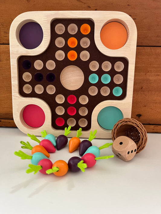 Wooden Family Game - VEGETABLE HARVEST!