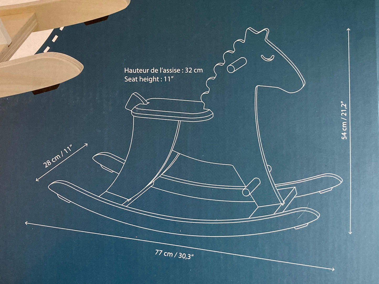 ROCKING HORSE to RIDE, all Wood for Baby