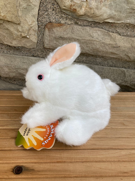 Soft Puppet Pet - Baby WHITE RABBIT Hand Puppet