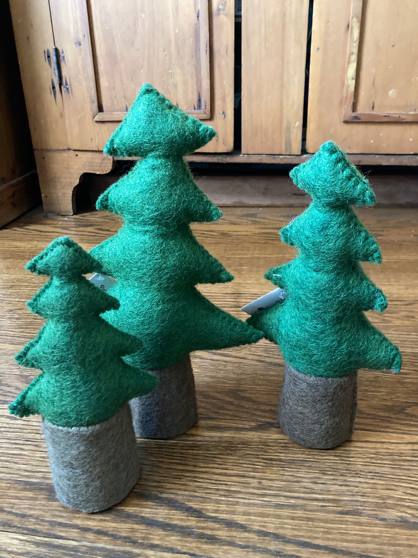 Dollhouse Play - Wool Felt PINE FIR TREES, 3 sizes to choose!