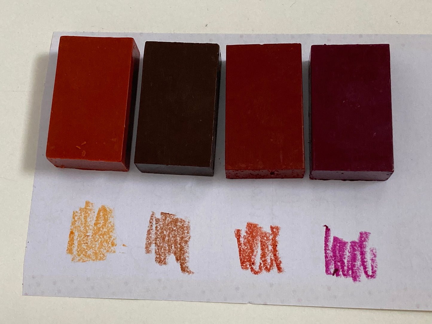 Beeswax, Art - BEESWAX BLOCK CRAYONS in a CHOICE of 22 DIFFERENT COLOURS