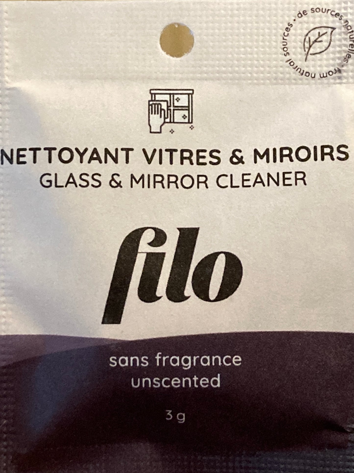 EcoHome - NETTOYANT POUR VITRES, FENÊTRES ET MIROIR Filo, « dans une CAPSULE »