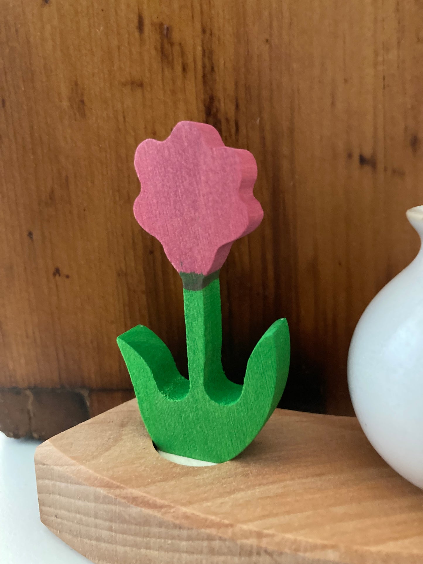 Déco en Bois par Grimm's - FLEUR en JAUNE, TULIPE