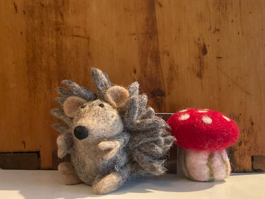 Dollhouse Soft Toy - Felted HEDGEHOG