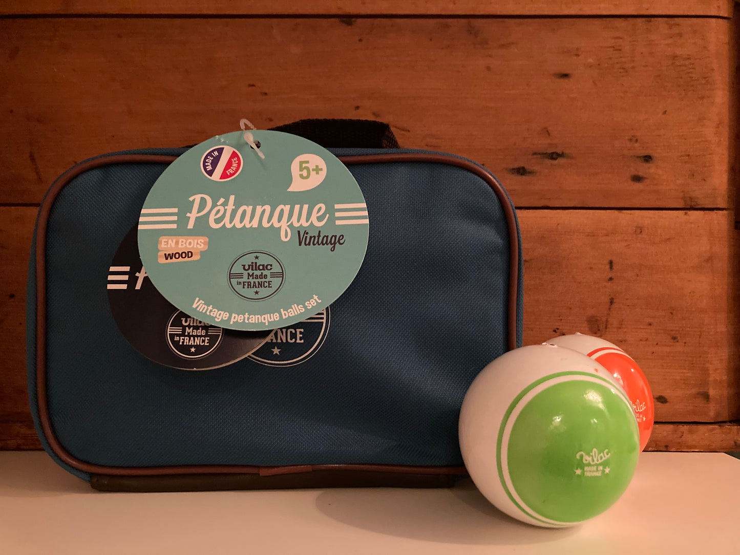 Ensemble de jeu extérieur en bois - « JEU DE PÉTANQUE ! »