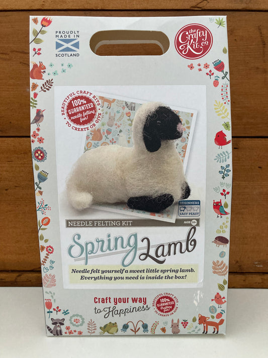 Crafting Kits, Art - Wool SPRING LAMB, Needle Felting Kit