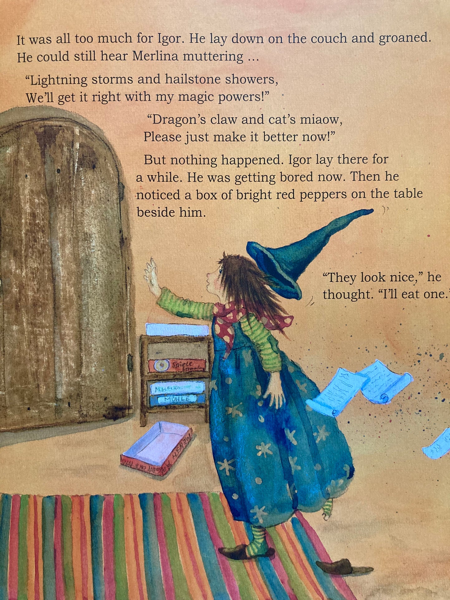 Livre d'images pour enfants - MERLINA ET LE SORT MAGIQUE
