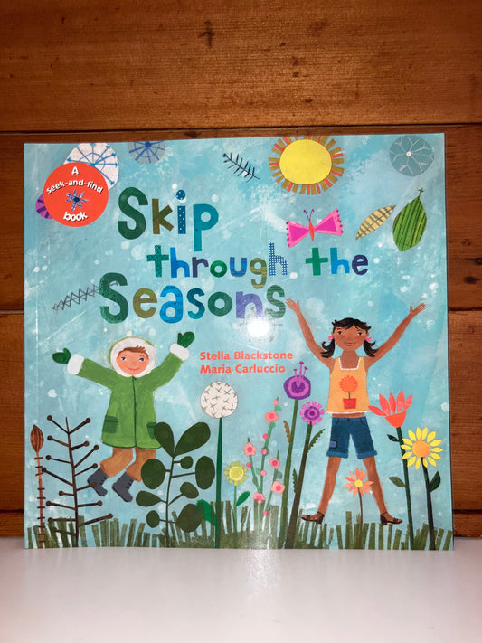 Livre d'images éducatif pour enfants - SAUTER À TRAVERS LES SAISONS