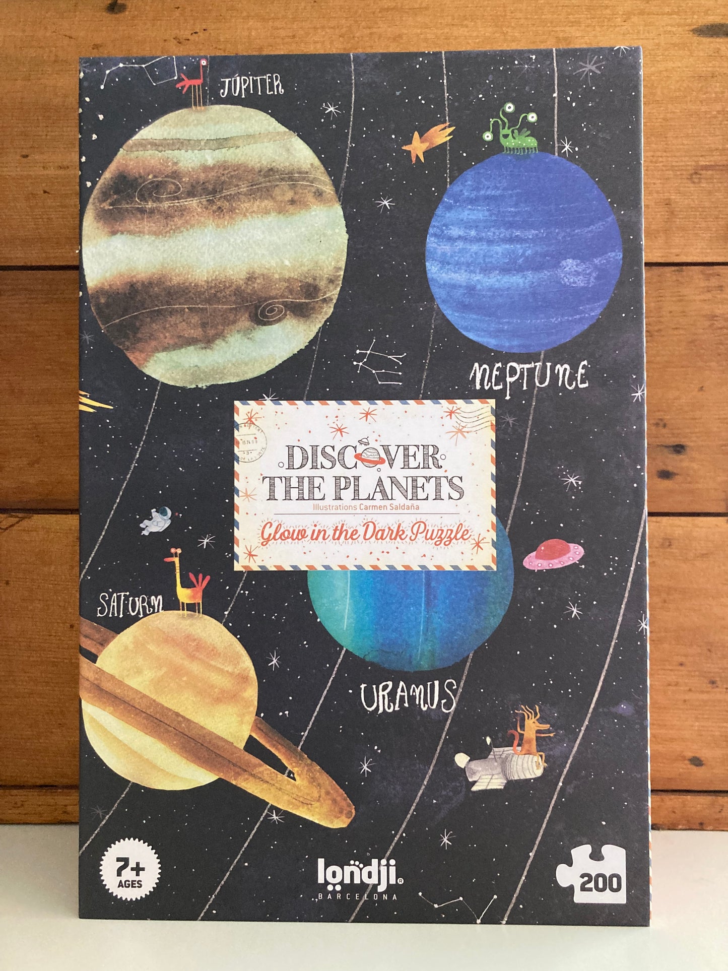 Puzzle - DISCOVER THE PLANETS, Large « Glow-in-the-Dark! »