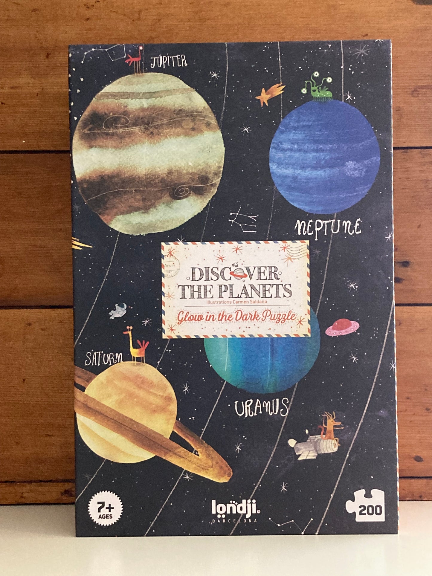Puzzle - DISCOVER THE PLANETS, Large « Glow-in-the-Dark! »
