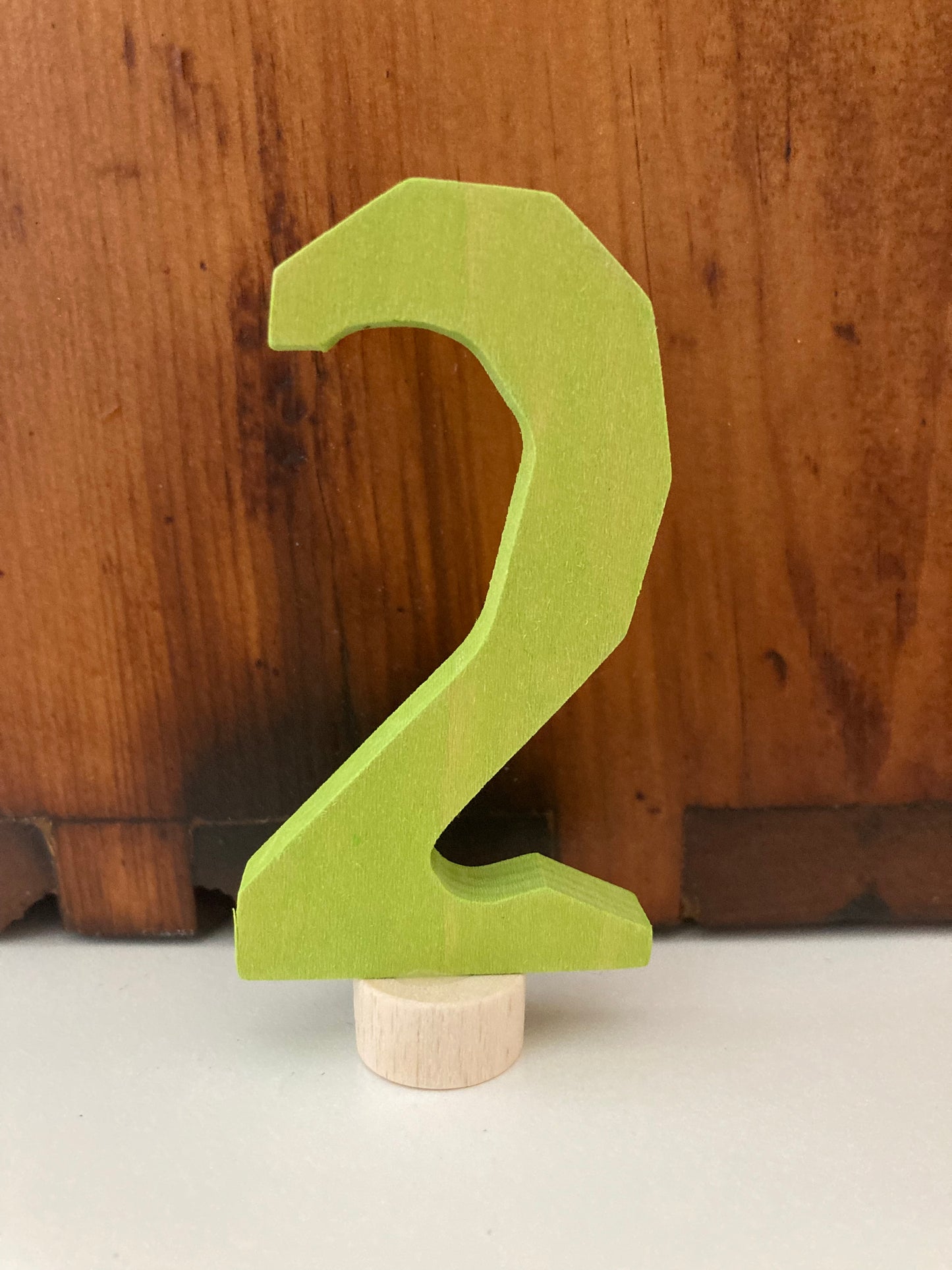 Déco en bois par Grimm's - NUMÉRO DEUX, "2"
