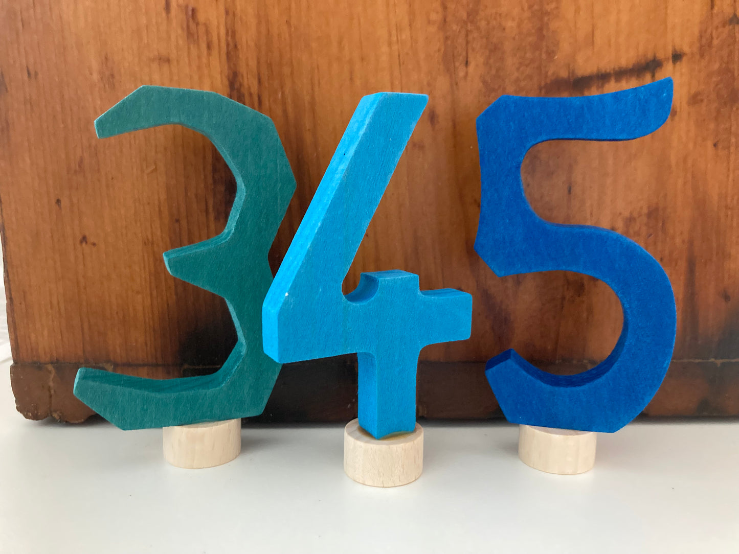 Déco en bois par Grimm's - NUMÉRO QUATRE, "4"