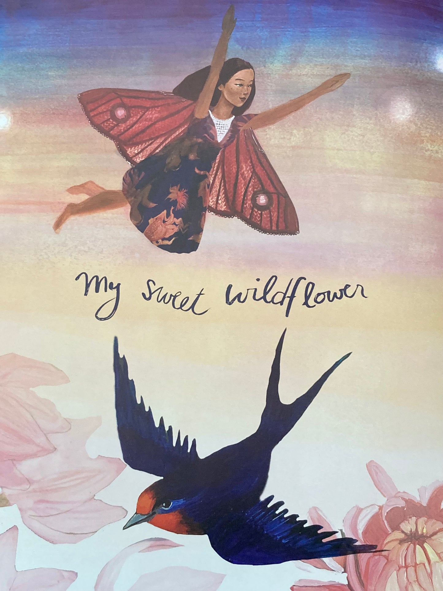 Children's Picture Book - WILDFLOWER, a re-telling of Thumbelina FairyTale