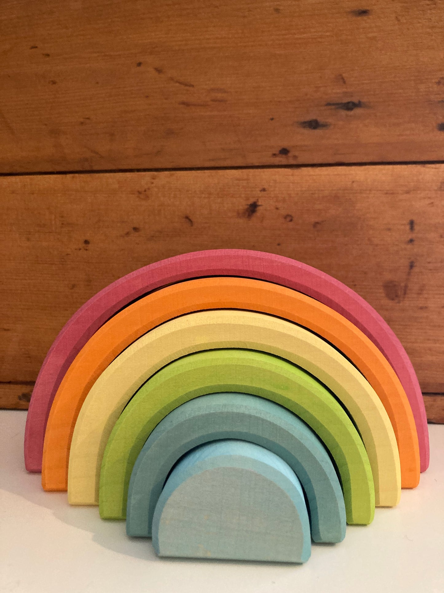 Wooden Toy - PASTEL TUNNEL 6 pieces