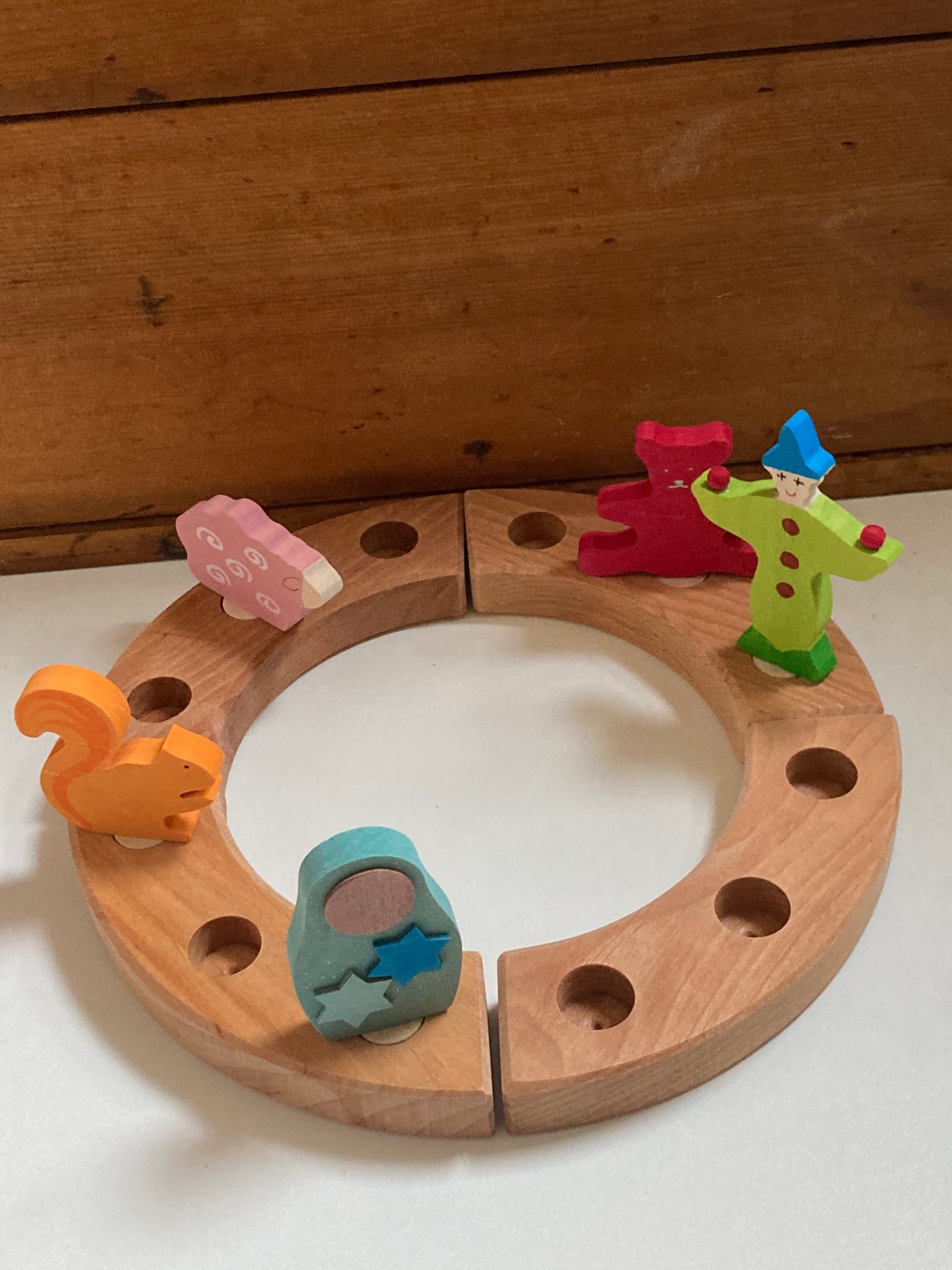 Déco en bois par Grimm's - BAGUE D'ANNIVERSAIRE, 4 pièces