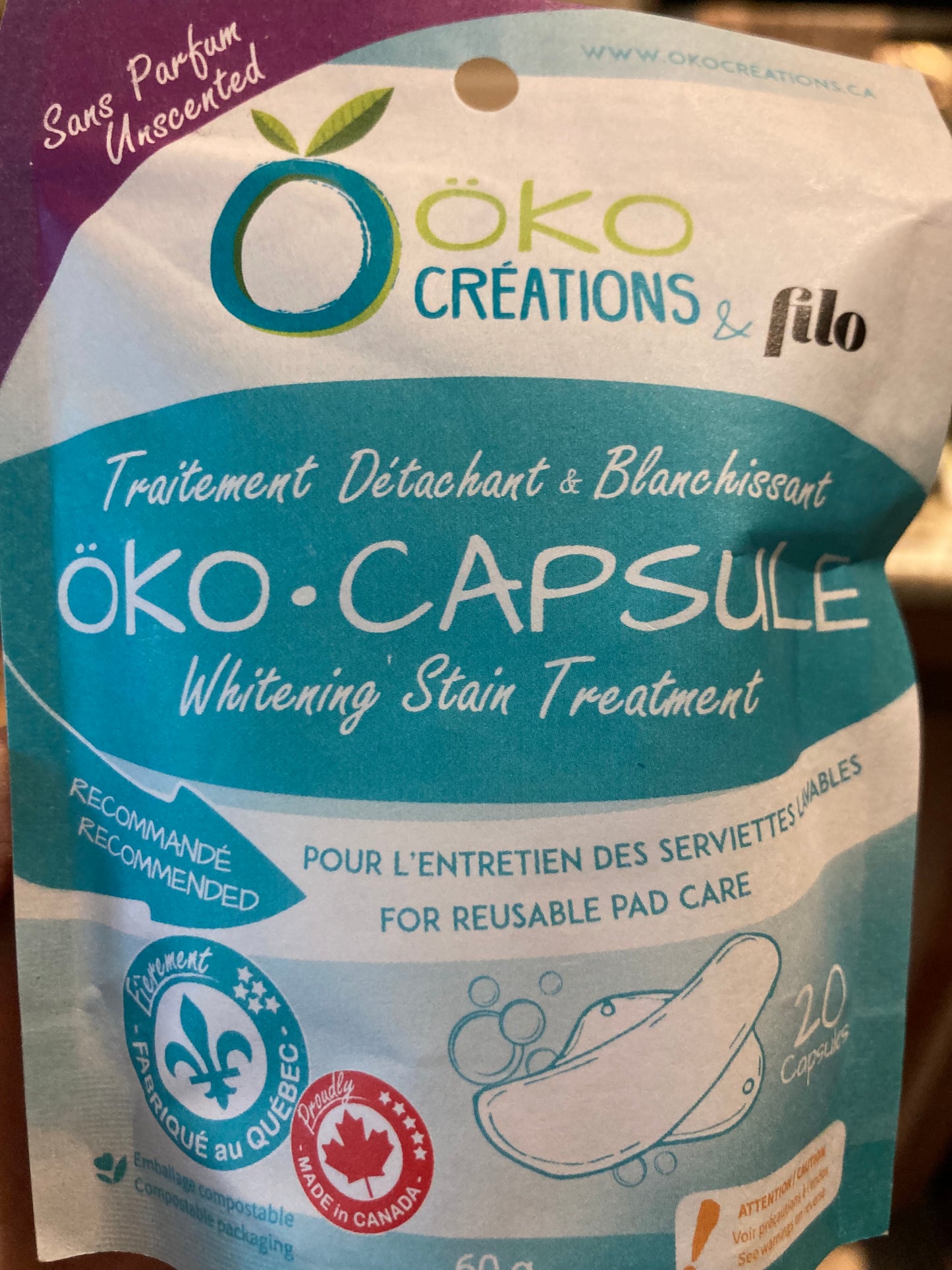 EcoHome - LAUNDRY WHITENING CAPSULES, 2 choices!