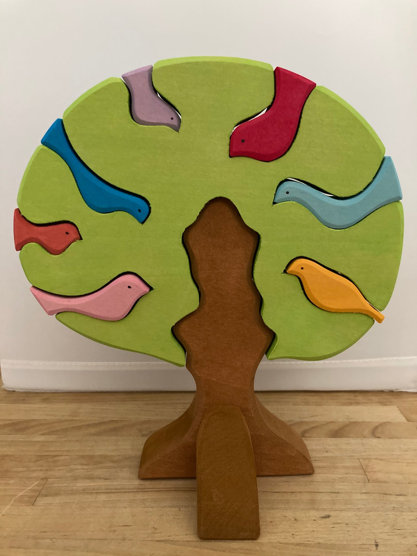 Wooden Dollhouse Play - BIRD TREE PUZZLE