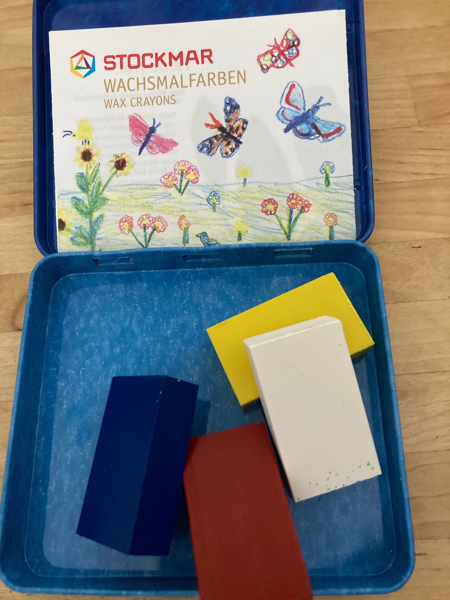 Beeswax Crayons, Art - EMPTY TINS for Stockmar Crayons, BLOCK and STICK, 4 choices!