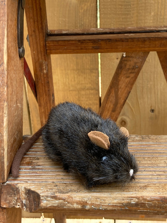 Marionnette à doigt en peluche - SOURIS MARRON