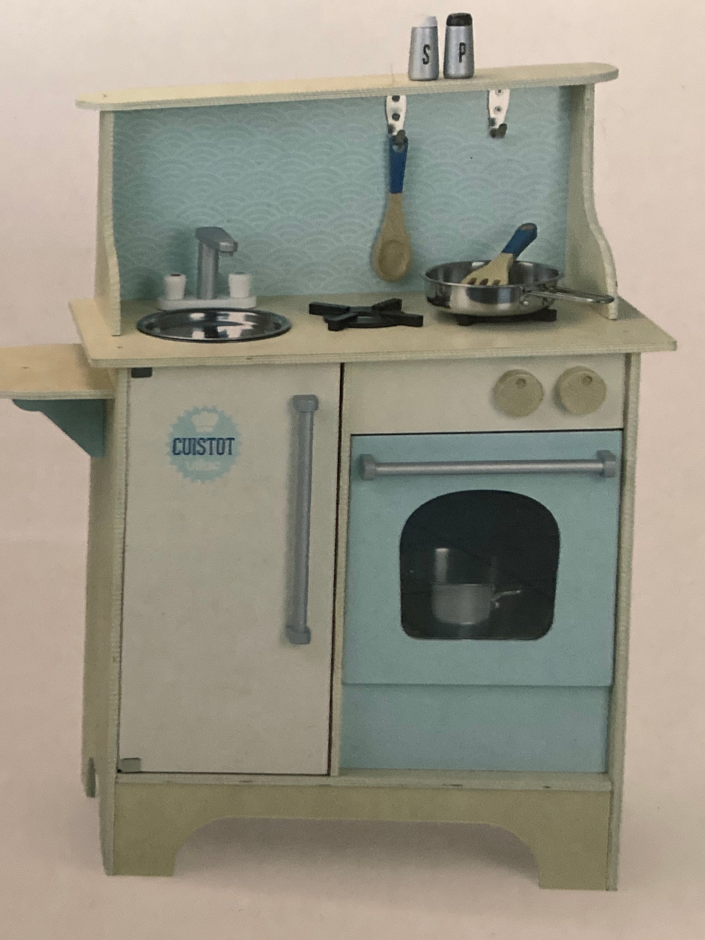 Keeping House - WOODEN COMPLETE KITCHEN SET (including Pots, Utensils and Food)