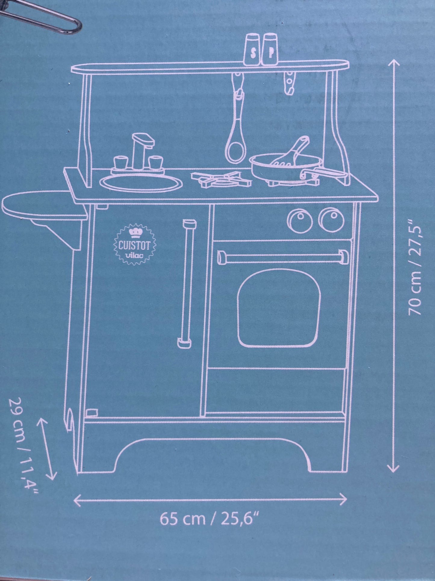 Keeping House - WOODEN COMPLETE KITCHEN SET (including Pots, Utensils and Food)