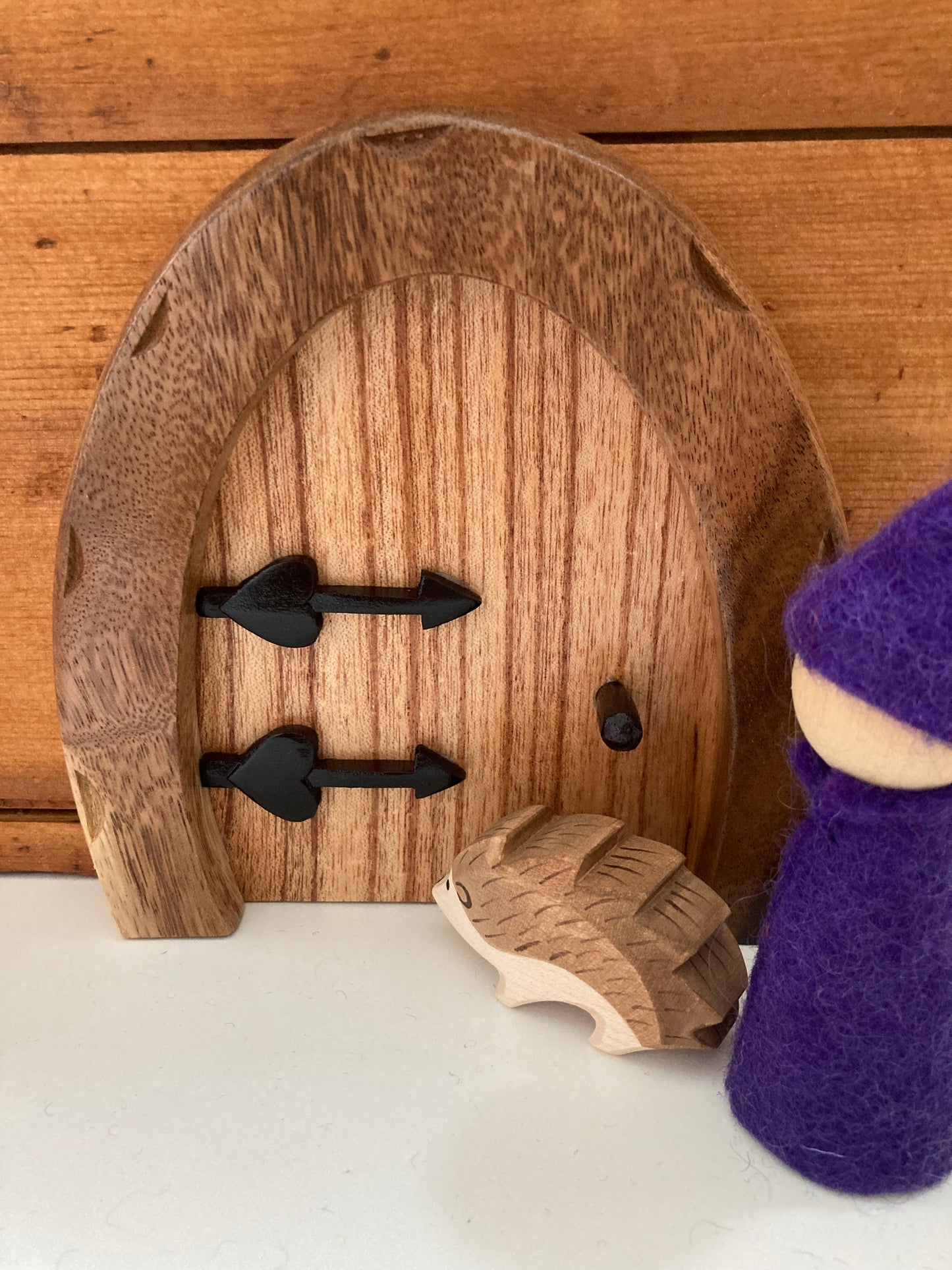 Wooden FAIRY DOOR, Dollhouse Play