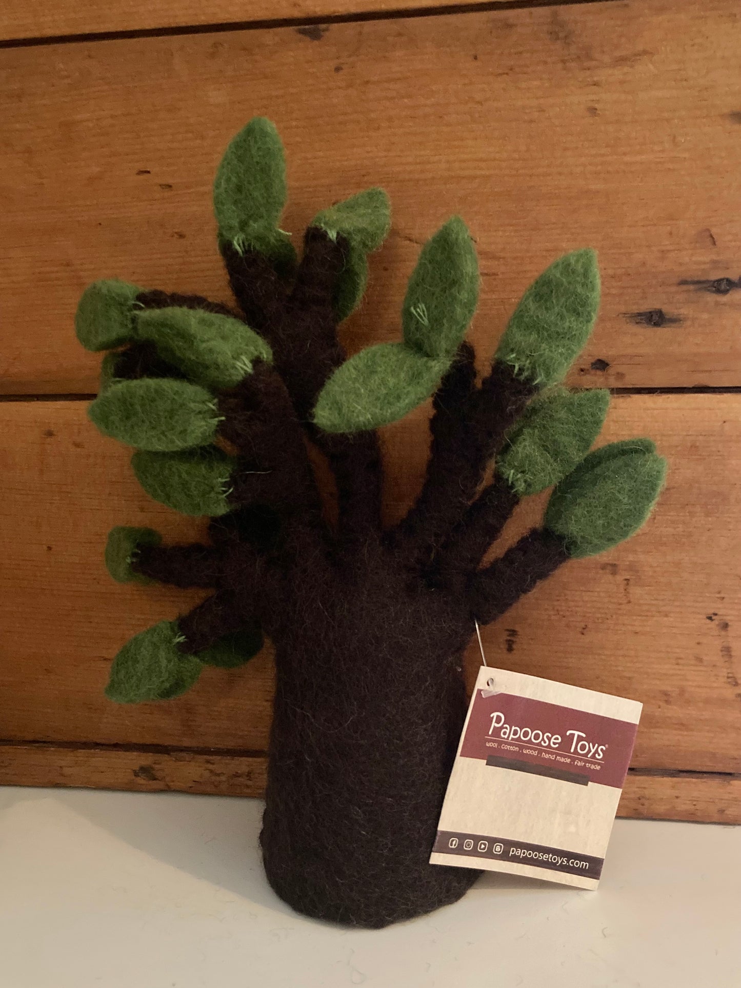 Dollhouse Play - Wool Felt BAOBAB LEAFY TREES