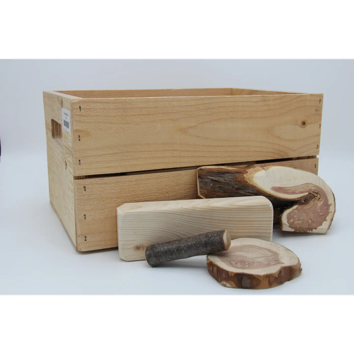 Wooden BLOCKS, in a wooden crate!