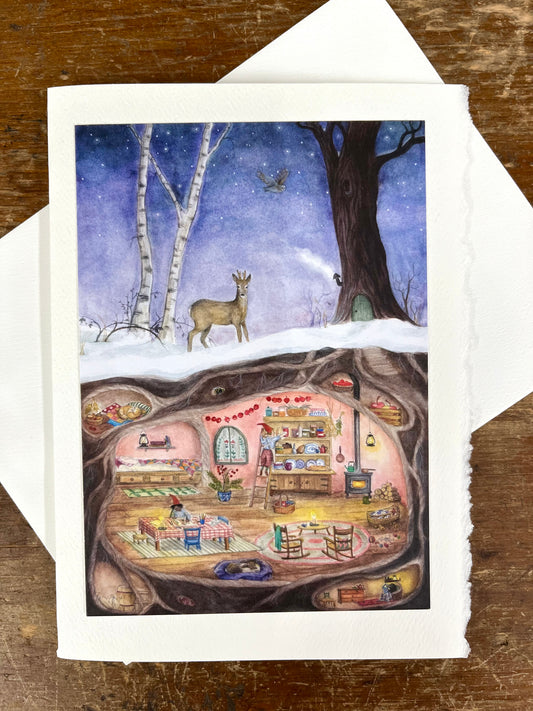 Greeting Card - Mhairi Hellbrandt’s WINTER UNDERGROUND