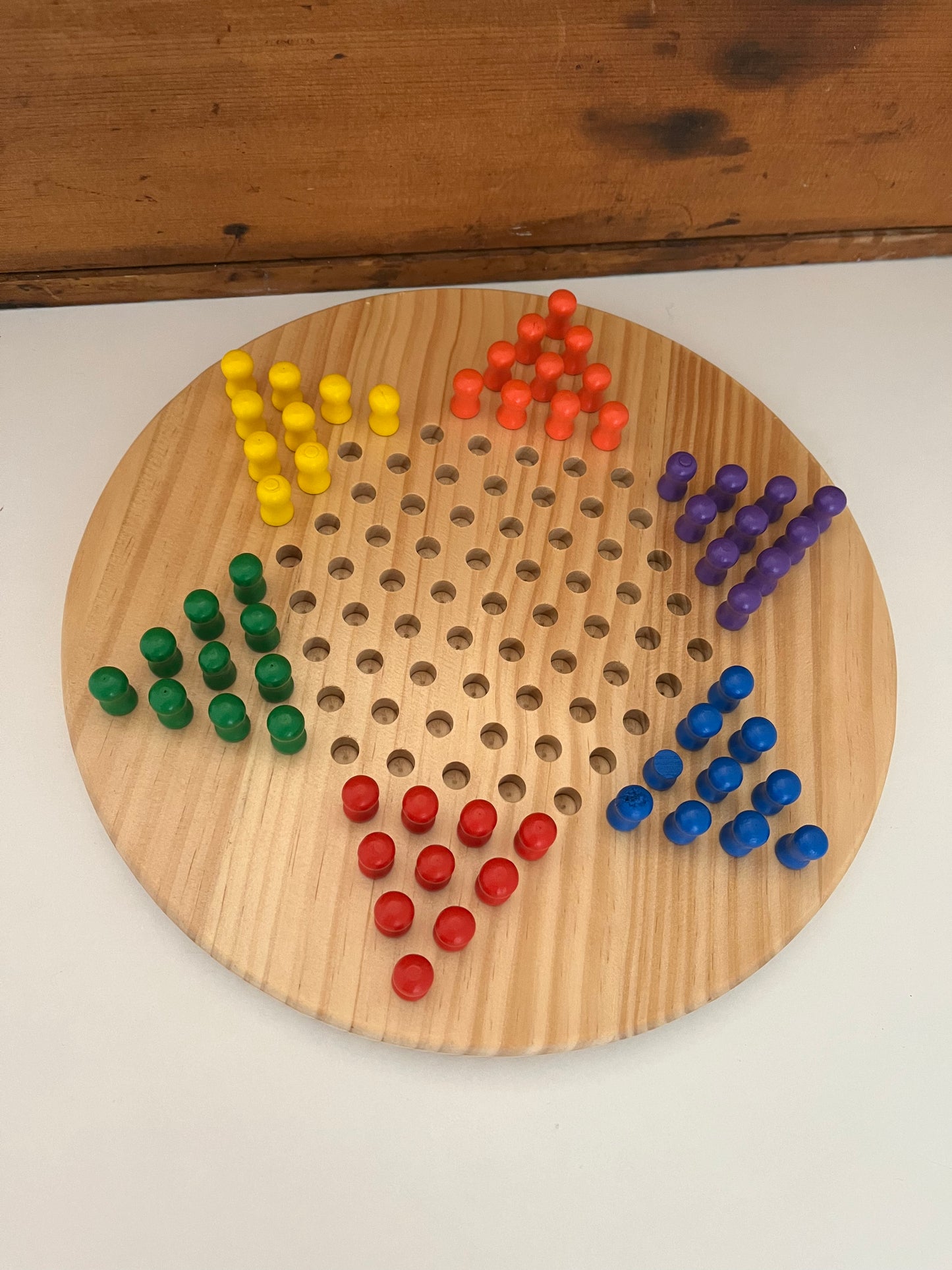 Wooden Board Game Set - CHINESE CHECKERS, ON SALE!