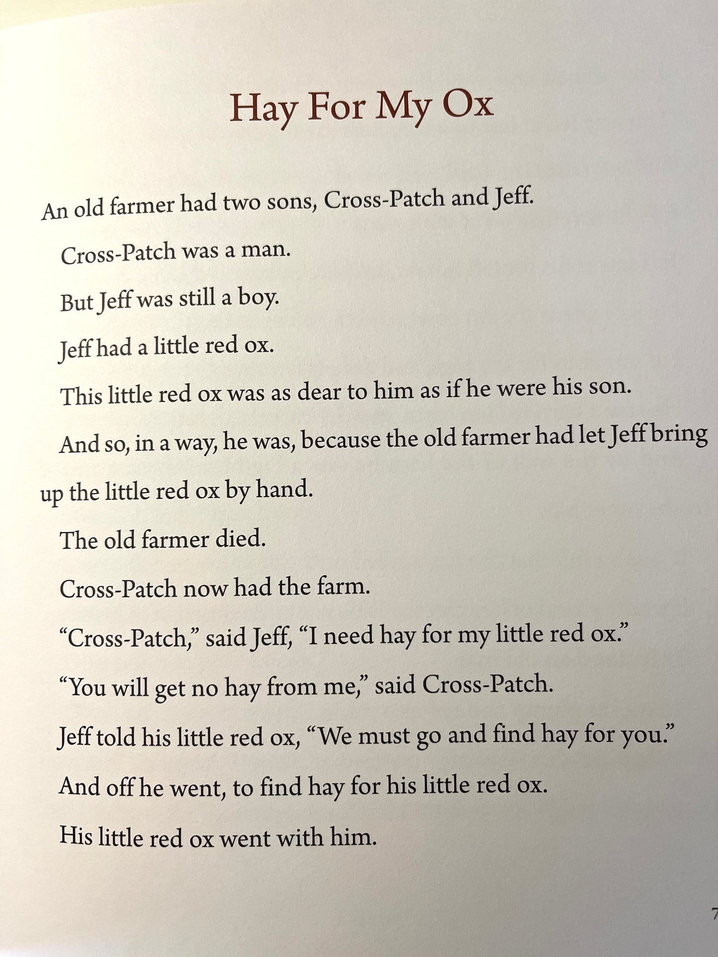 Early Reader Picture Chapter Book - HAY FOR MY OX 🐂, & other stories