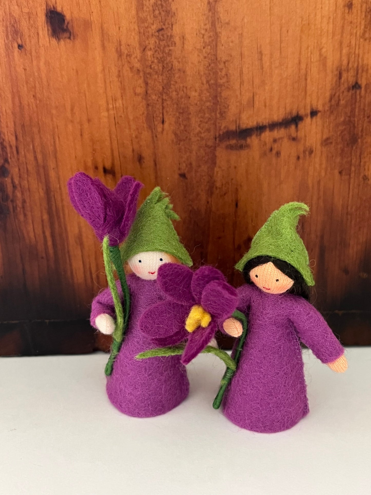 Flower Fairy Waldorf Doll - PRINCESS PURPLE CROCUS
