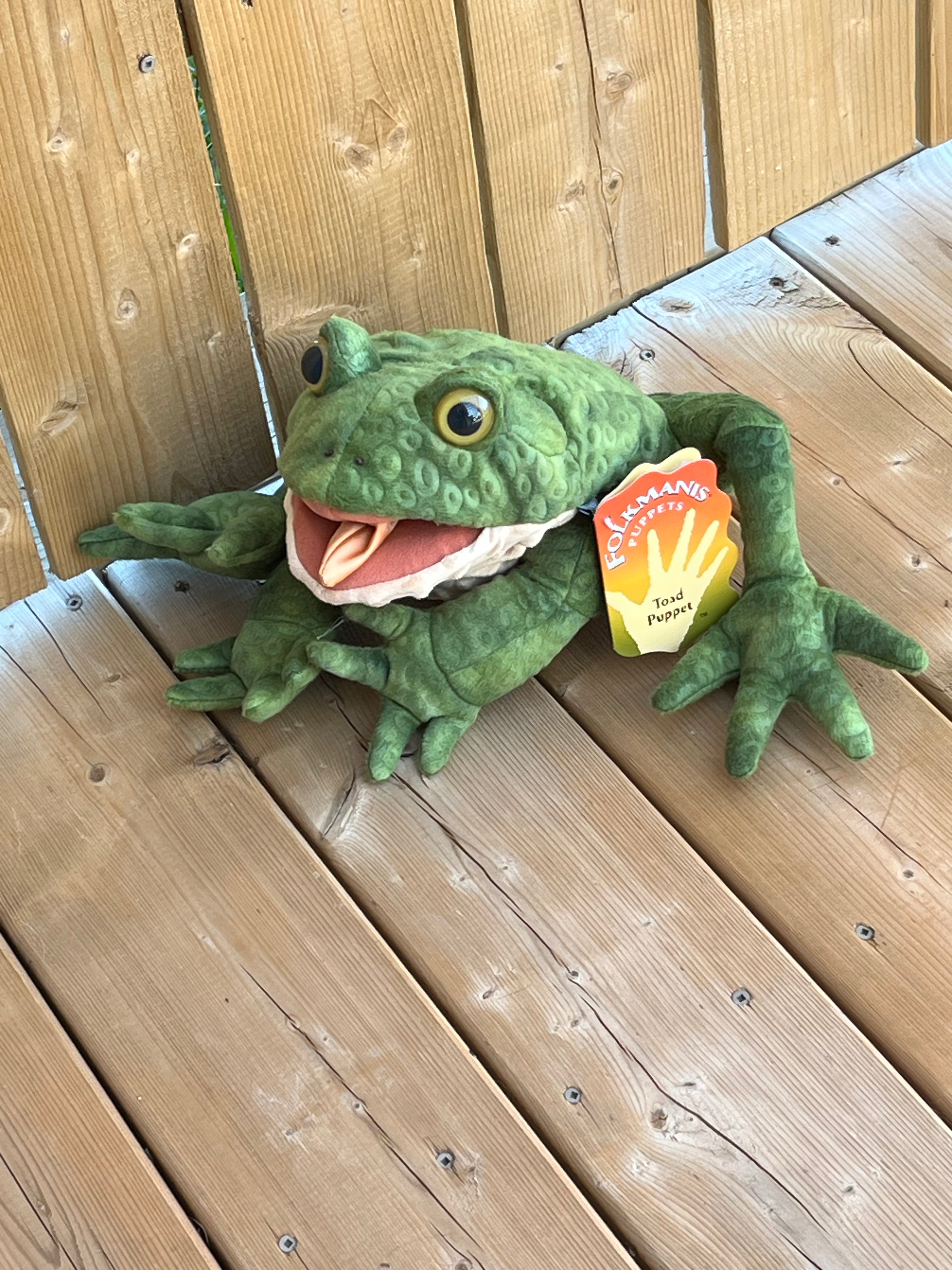 Soft Puppet Toy - TOAD Hand Puppet (Large) – Gnomes & Acorns