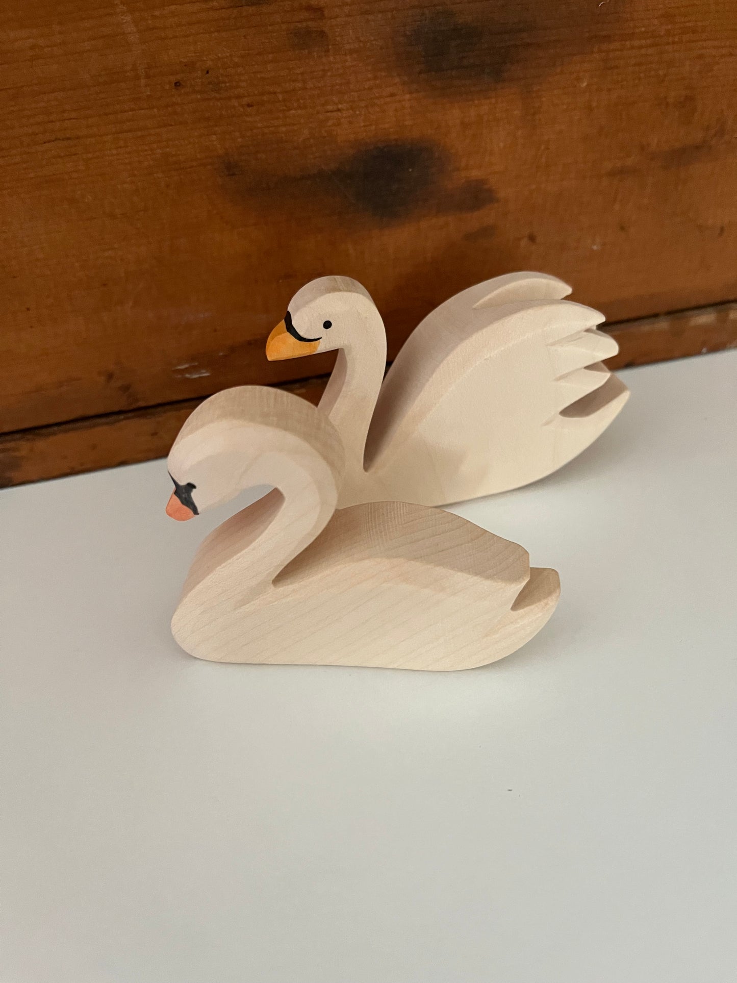 Wooden Dollhouse Play - WHITE SWAN