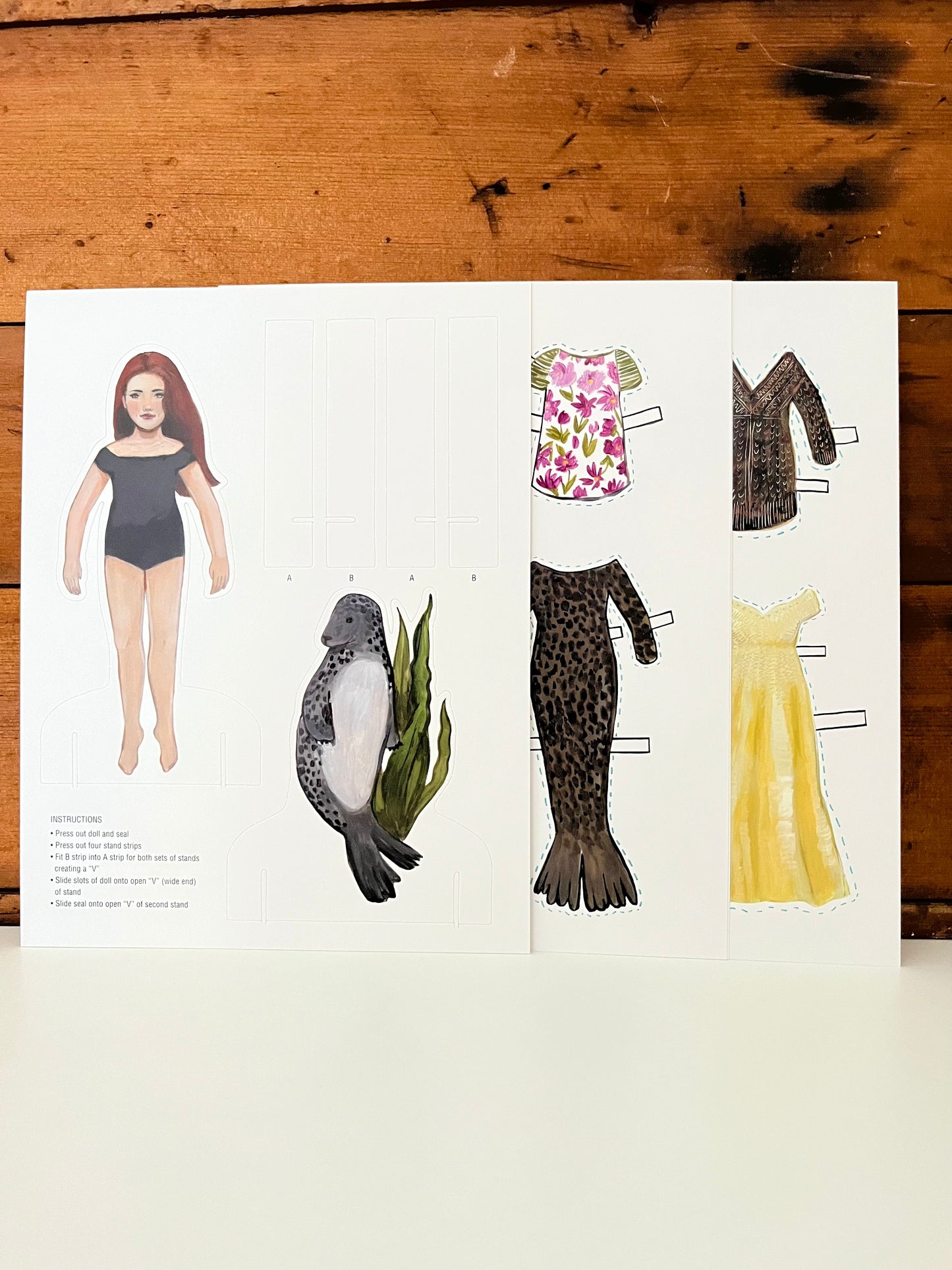 Children’s Picture Book - THE BOOK OF SELKIE with Paper Doll & Clothes!