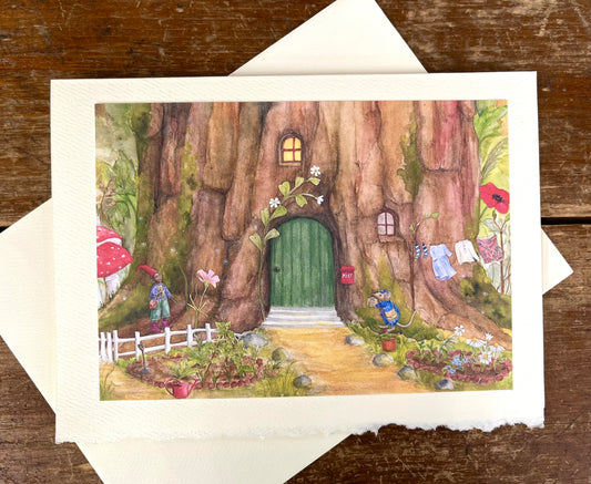 Greeting Card - Mhairi Hellbrandt’s DELIVERING MAIL