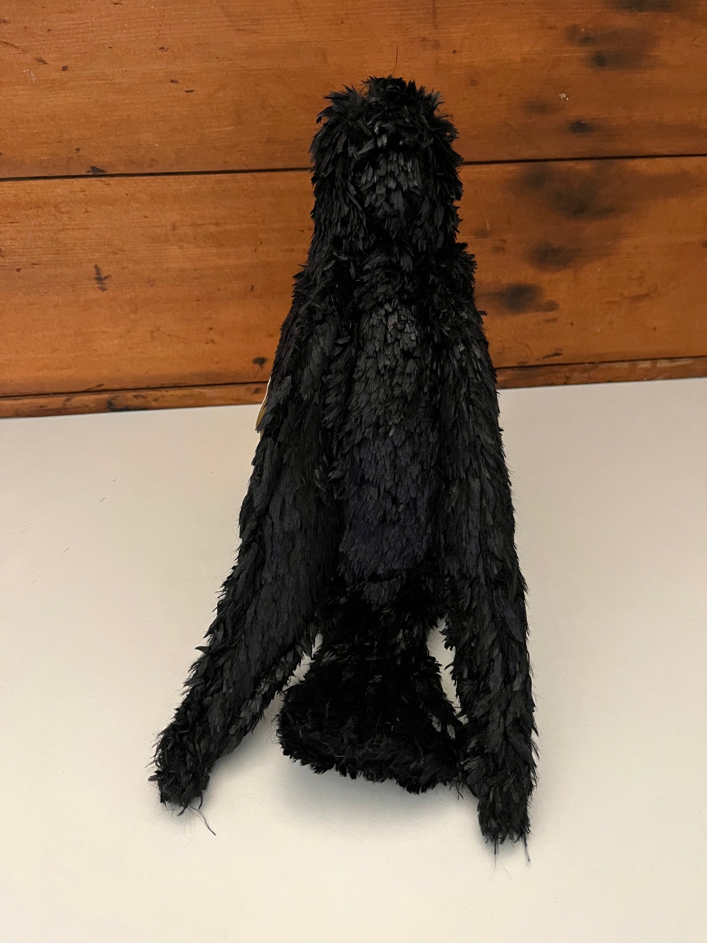 Soft Puppet Toy - Black CROW (RAVEN)🐦‍⬛ Hand Puppet, Large