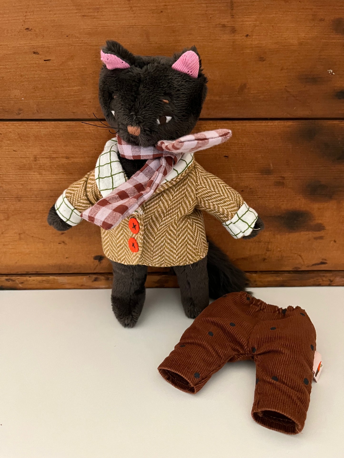 Soft Stuffed Doll - Les Minouchkas LEON, the Cat