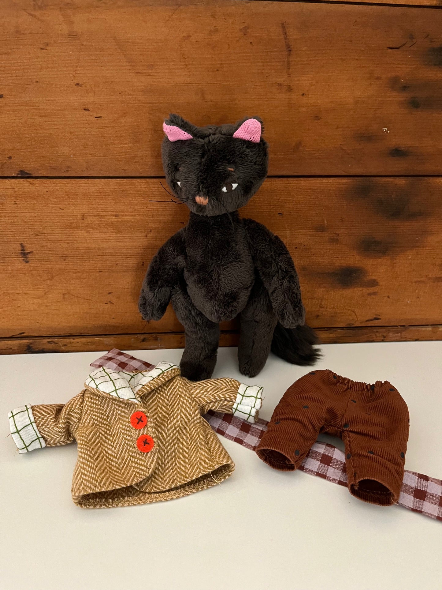 Soft Stuffed Doll - Les Minouchkas LEON, the Cat