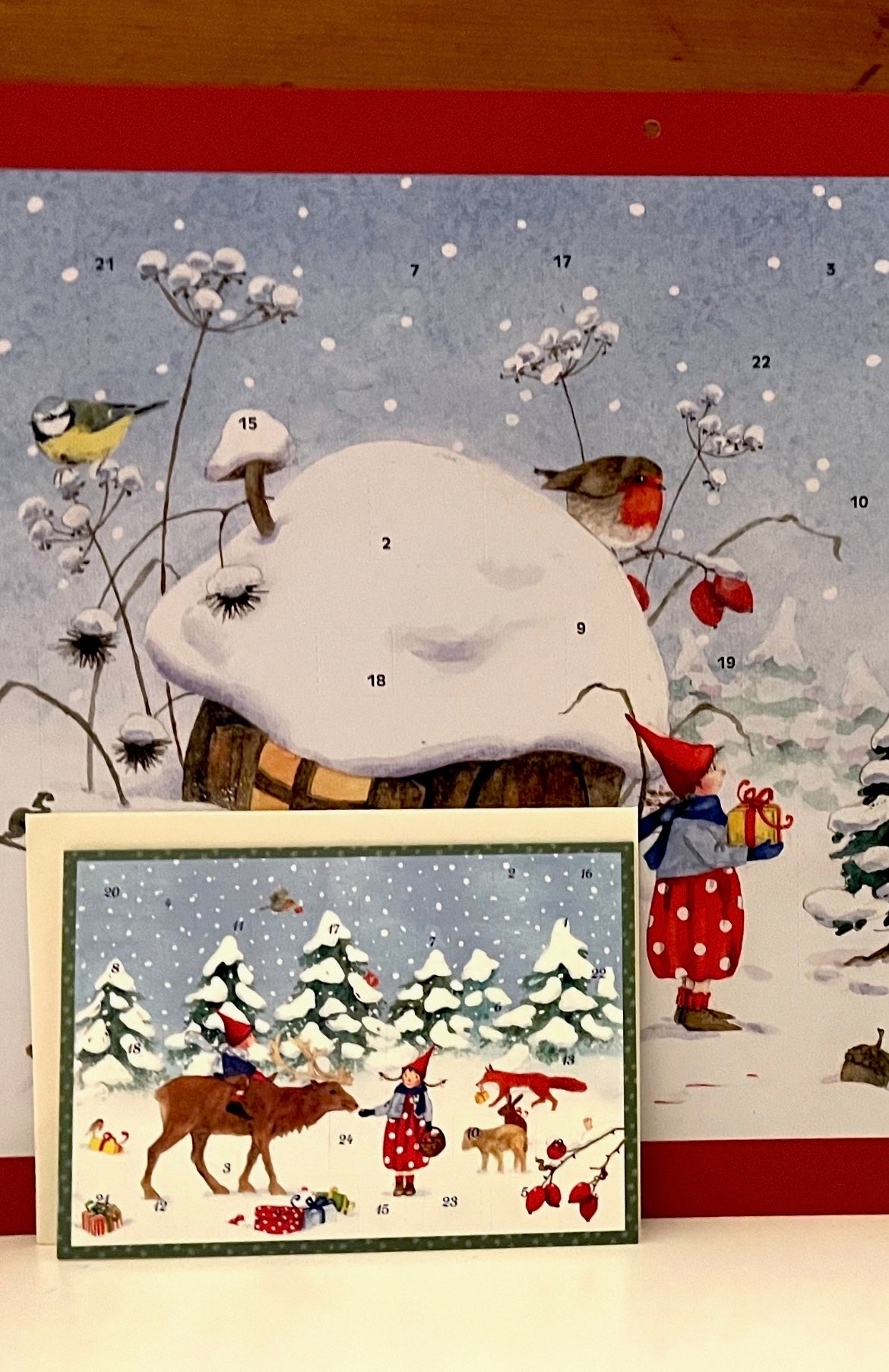 Advent Calendar Greeting Card - WINTER WITH PIPPA AND PELLE
