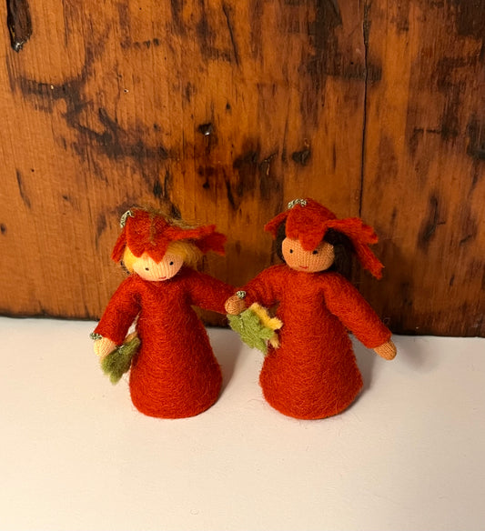 Flower Fairy Waldorf Doll - MAPLE LEAF PRINCESS