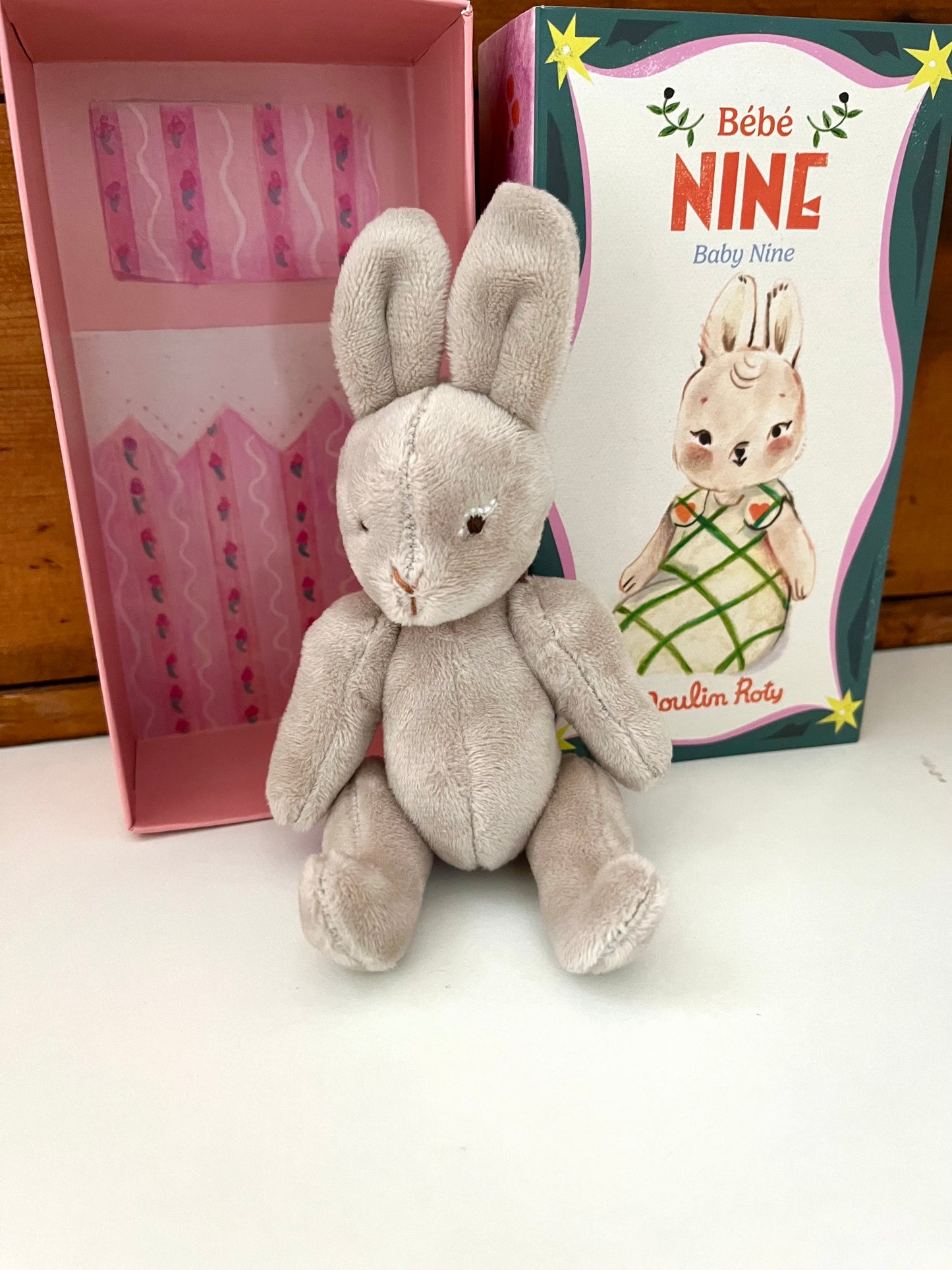 Soft Stuffed Doll - Les Minouchkas BABY NINA, Baby Rabbit