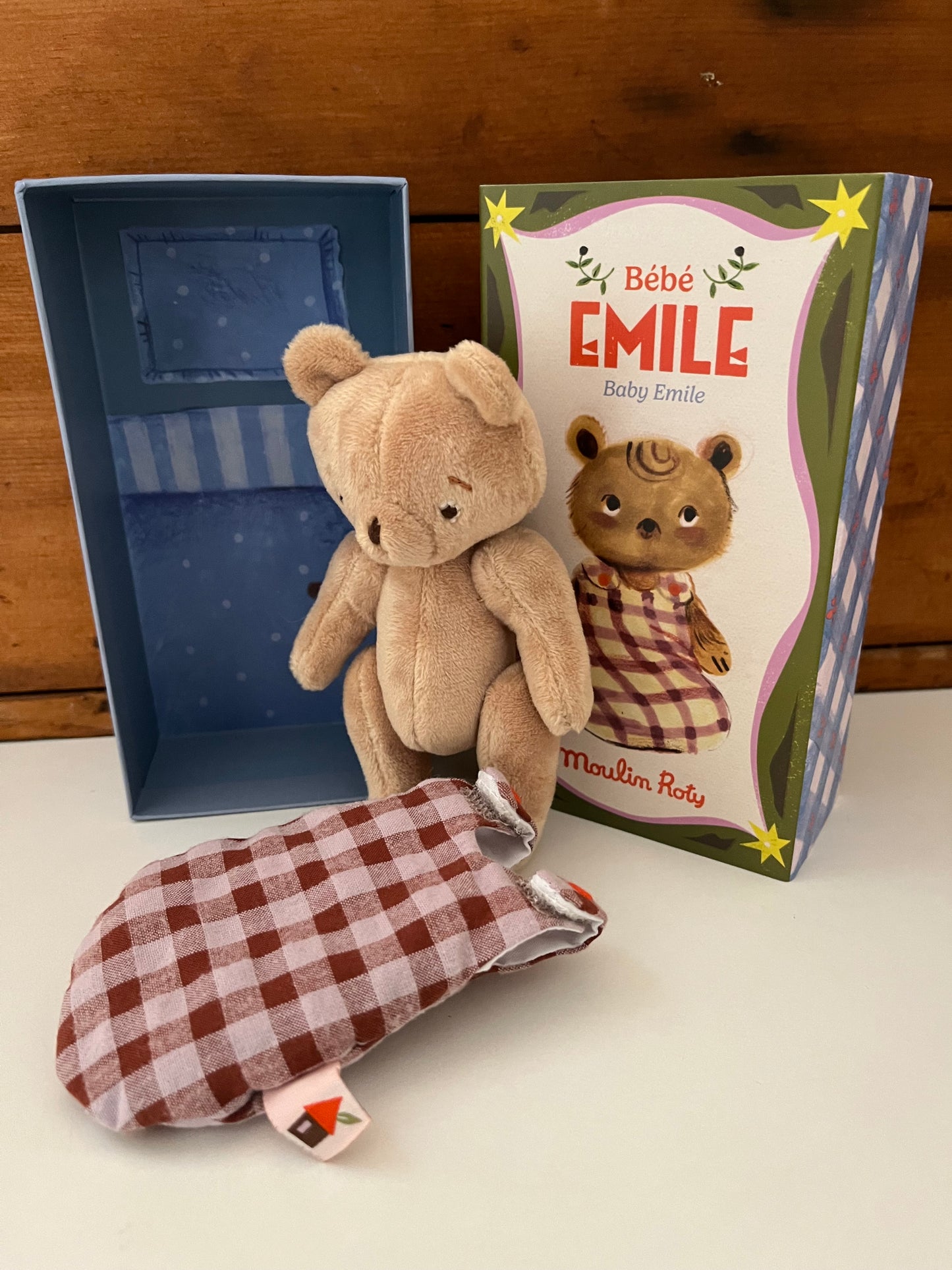 Soft Stuffed Doll  - Les Minouchkas BABY EMILE,  Baby Bear