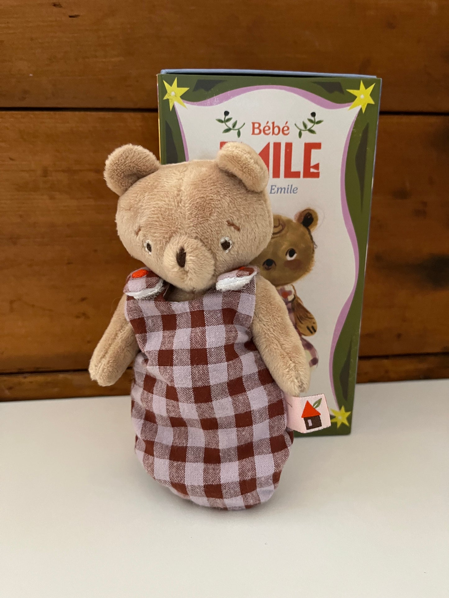 Soft Stuffed Doll  - Les Minouchkas BABY EMILE,  Baby Bear