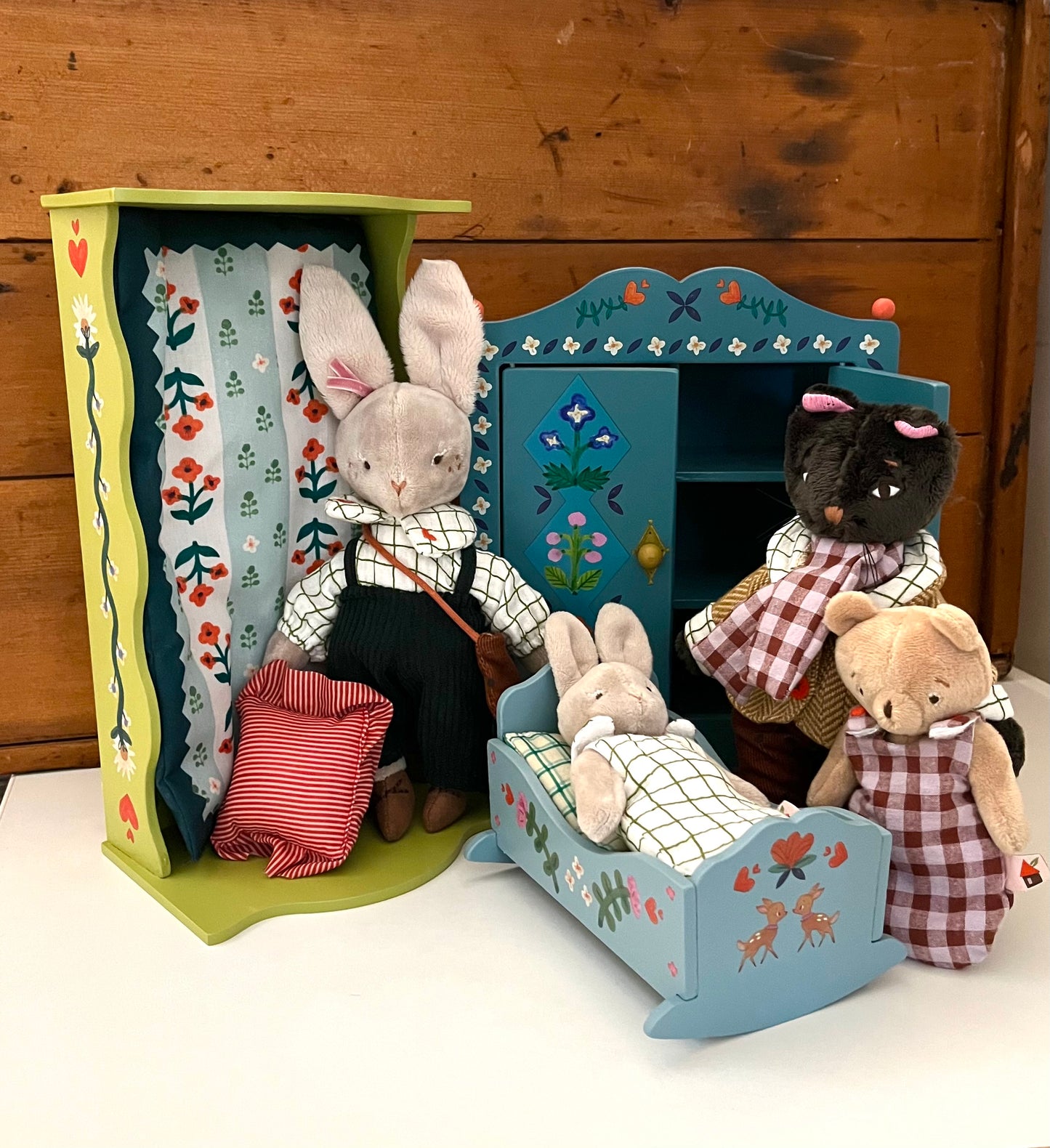 Soft Stuffed Doll  - Les Minouchkas BABY EMILE,  Baby Bear