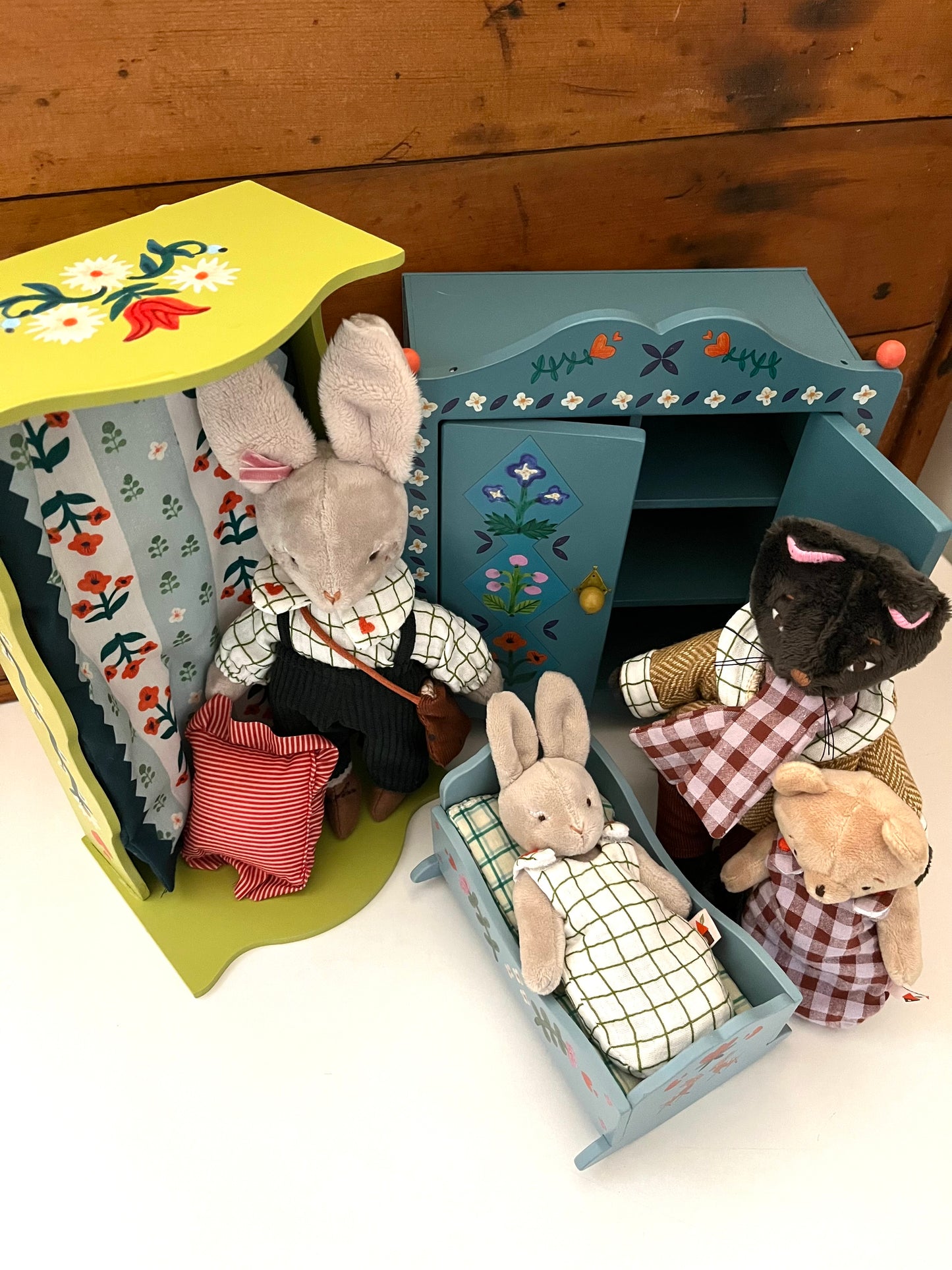 Soft Stuffed Doll  - Les Minouchkas BABY EMILE,  Baby Bear