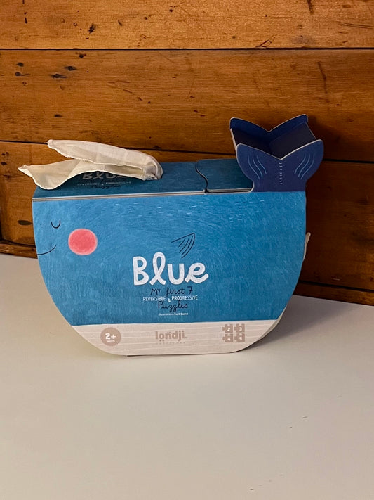 Puzzle - BLUE🐳(WHALE), 7 little reversible puzzles!